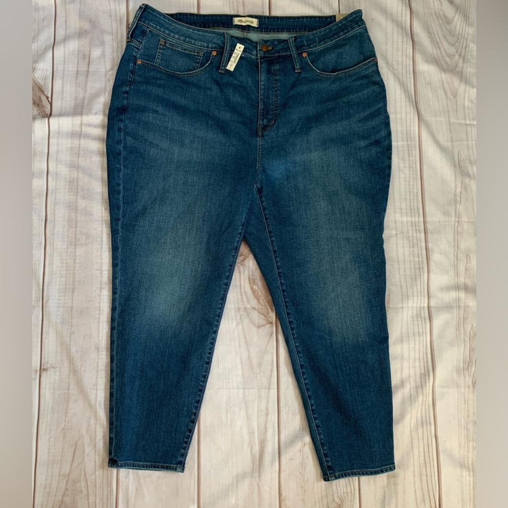 madewell 🤍💙🤍 curvy high rise skinny crop jeans size 22w